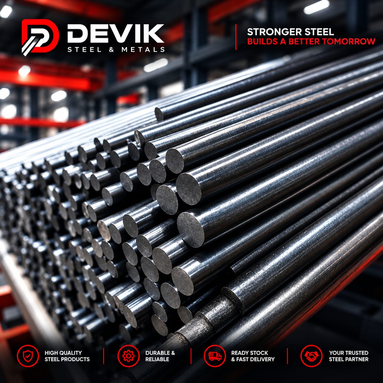 Round bars brand poster